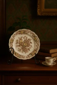 Ridgway Staffordshire “Old English Bouquet” Vintage Floral Plate