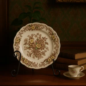 Ridgway Staffordshire “Old English Bouquet” Vintage Floral Plate