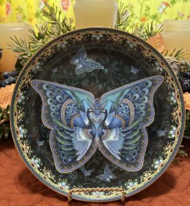 Bradex Enchanted Wings “Sapphire Splendor” Collector Plate