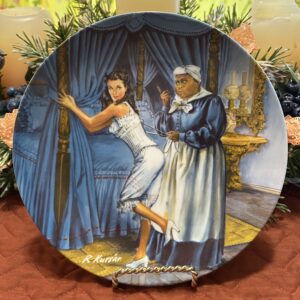 Gone With The Wind “Lacing Scarlett” Plate by Knowles China (8.5”) | Retro Hutch Antiques