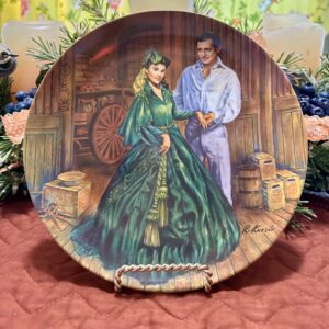 1984 Knowles Limited Edition Collector Plate “Scarlett’s Green Dress” by Raymond Kursar