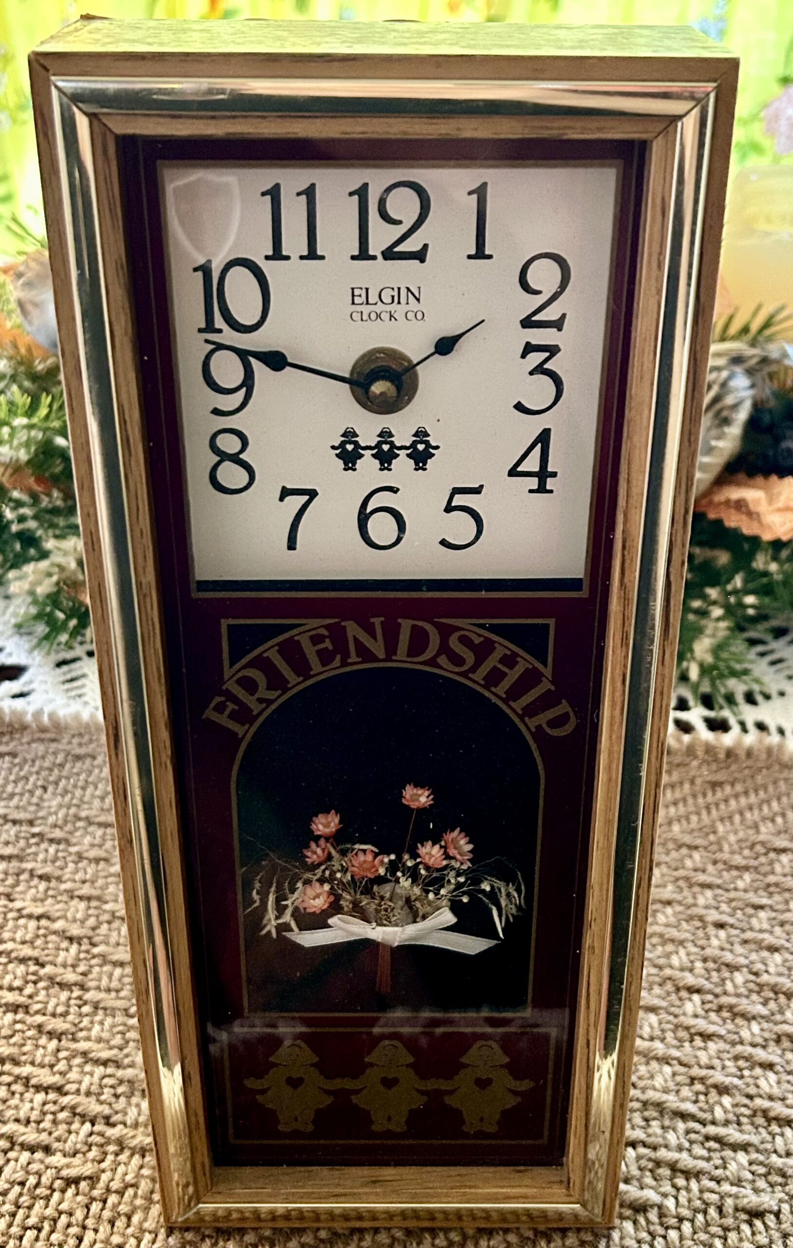 Vintage Elgin “Friendship” Wall Clock (1990s) – Working
